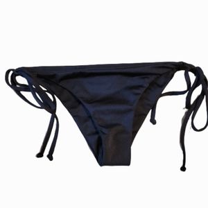 Jones desalde women's black string bikini bottom size small